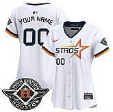 Women's Houston Astros Active Player Custom White 2025 City Connect Limited Stitched Baseball Jersey(Run Small),baseball caps,new era cap wholesale,wholesale hats